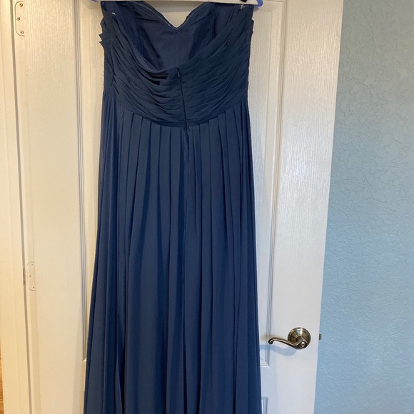 Size 18 Floor Model Jenny You Evening Blue Mira Bridesmaid Dress - Picture 3 of 9